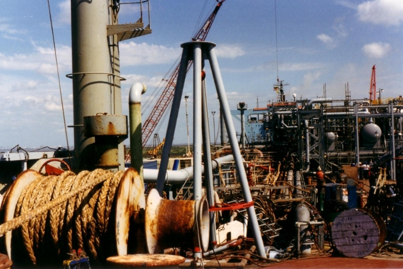 FPSO positionné sur le champ pétrolier de Zafiro, en Guinée équatoriale, majoritairement contrôlé par ExxonMobil.