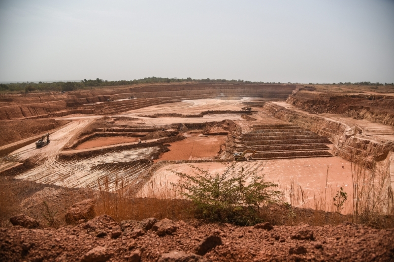 Mine d'or à ciel ouvert de Nampala, au Mali, exploitée par Robex Resources.