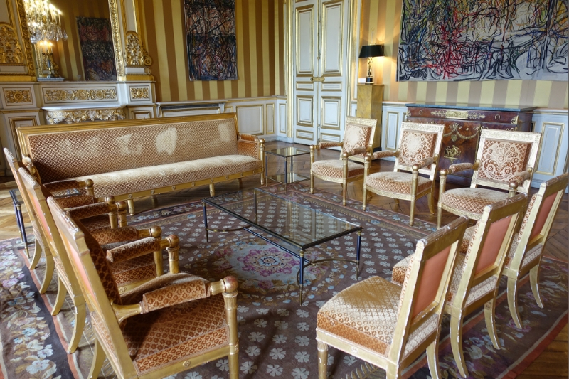 Un salon du palais du Quai d'Orsay à Paris, siège du ministère français de l'Europe et des affaires étrangères.