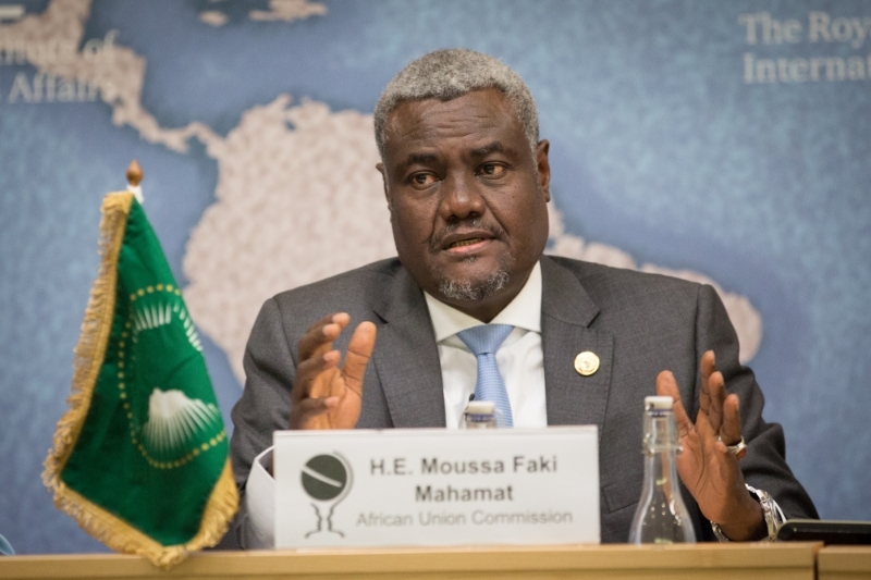 Moussa Faki Mahamat, président de de la Commission de l'Union africaine.