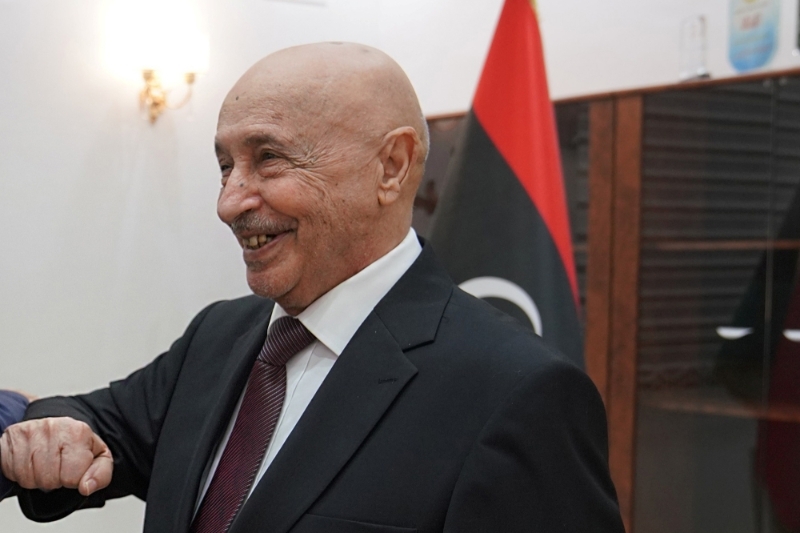 Aguila Salah Issa, président de la Chambre des représentants de l'Est libyen.