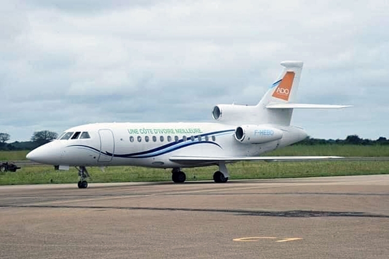 Le Falcon 900Ex EaSy utilisé par Ouattara.