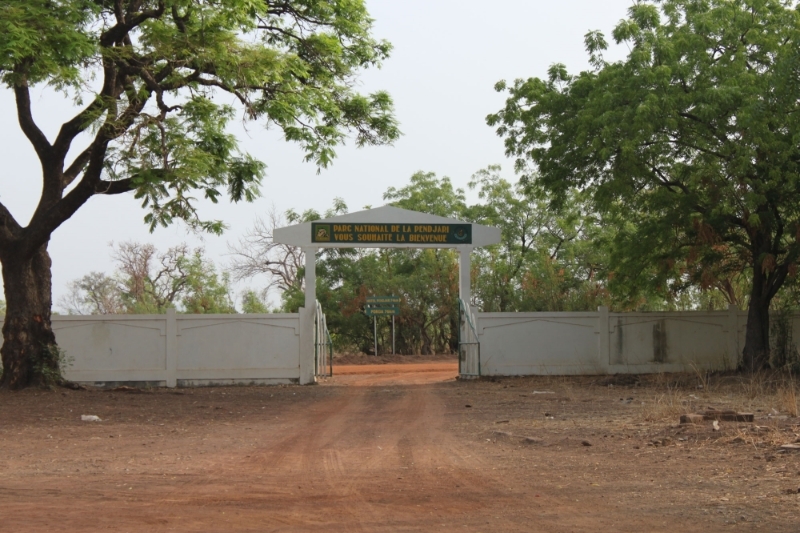 L'entrée du parc national de la Pendjari.