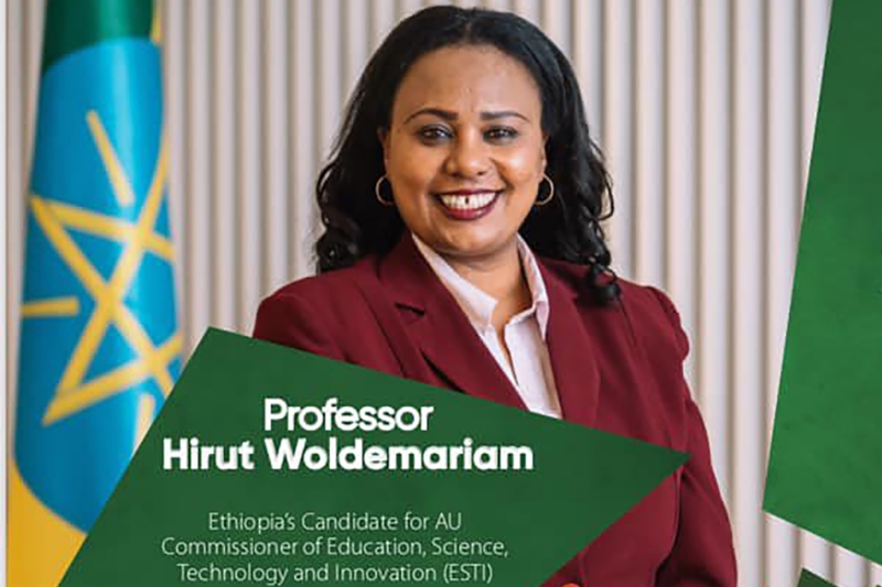 Hirut Woldemariam, candidate éthiopienne au poste de commissaire à l'éducation de l'Union africaine, soutenue par le premier ministre Abiy Ahmed Ali.