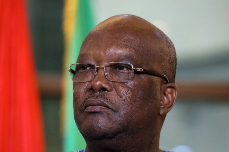Le président burkinabé Roch Marc Christian Kaboré, dont le mandat sera remis en jeu l'an prochain.