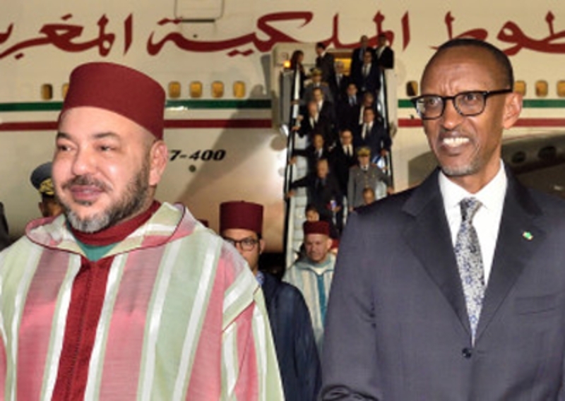 Mohammed VI et Paul Kagame.
