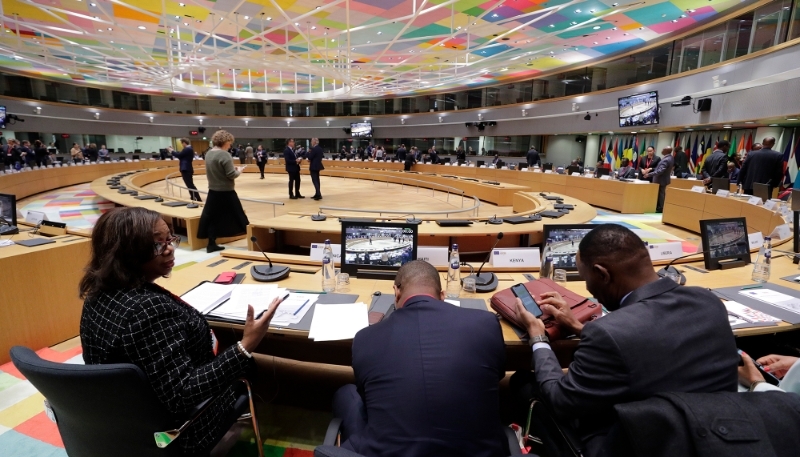 Vue de la 45e session du conseil des ministres de l'ACP-UE, à Bruxelles, le 29 novembre 2022.