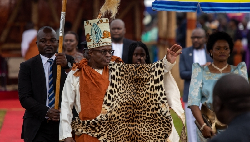 Le roi du Buganda, Ronald Muwenda Mutebi II, à Kampala, le 31 juillet 2023. 