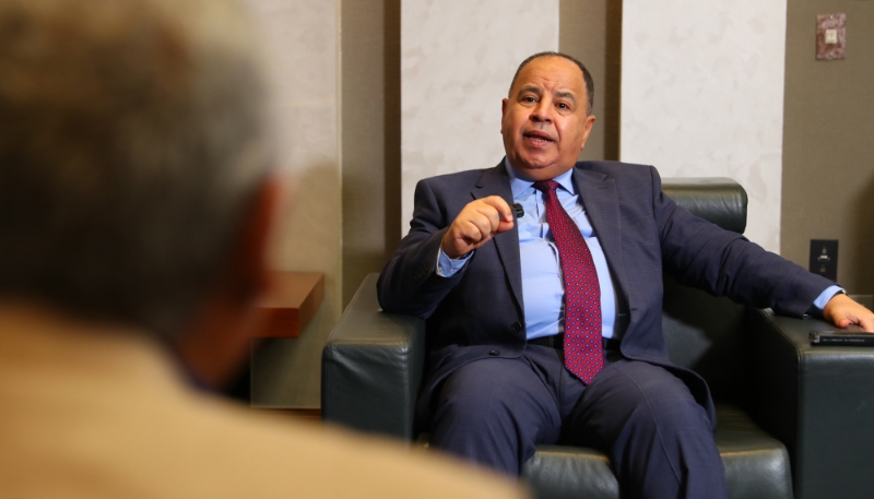 Le ministre égyptien des finances Mohamed Maait, à Charm el-Cheikh le 24 septembre 2023.