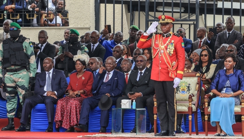 Le chef de la junte, le général Brice Oligui Nguema, à Libreville, au Gabon, le 4 septembre 2023.