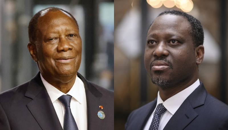 Alassane Ouattara et Guillaume Soro.