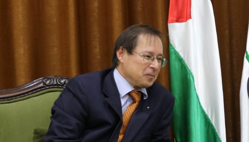 Aydar Aganin, ambassadeur russe en Libye, en 2017 alors qu'il était ambassadeur à Ramallah.