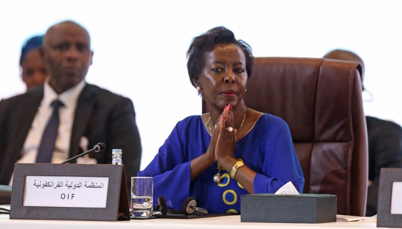 La secrétaire générale de l'OIF, Louise Mushikiwabo, le 8 août 2022 à Doha.