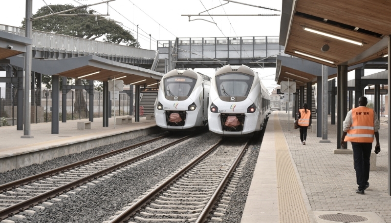La ligne de TER Dakar-Diamniadio, inaugurée en décembre 2021.