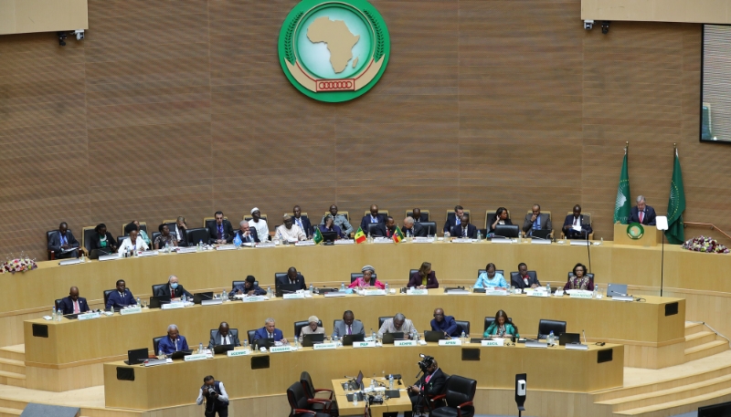 Le 36e sommet de l'Union africaine, en février 2023 à Addis-Abeba.