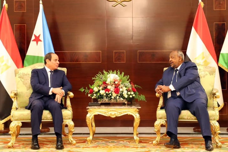 Le président égyptien Abdelfattah al-Sissi a été reçu le 27 mai à Djibouti par son homologue Ismaïl Omar Guelleh.