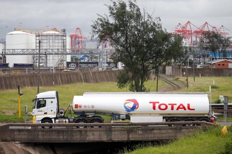 Un camion-citerne de TotalEnergies à Durban, en février 2019.