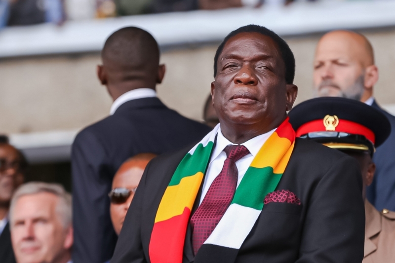 Le président zimbabwéen Emmerson Mnangagwa.