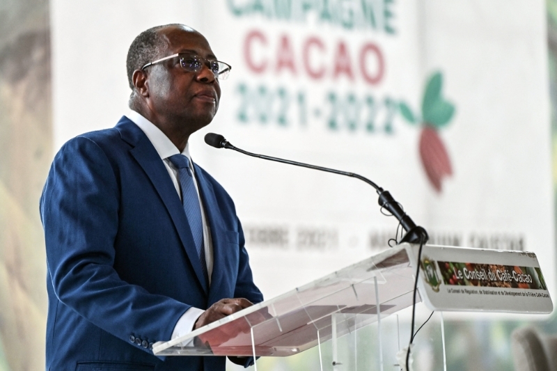 Yves Brahima Koné, directeur général du Conseil Café Cacao, en octobre 2021 à Abdijan.