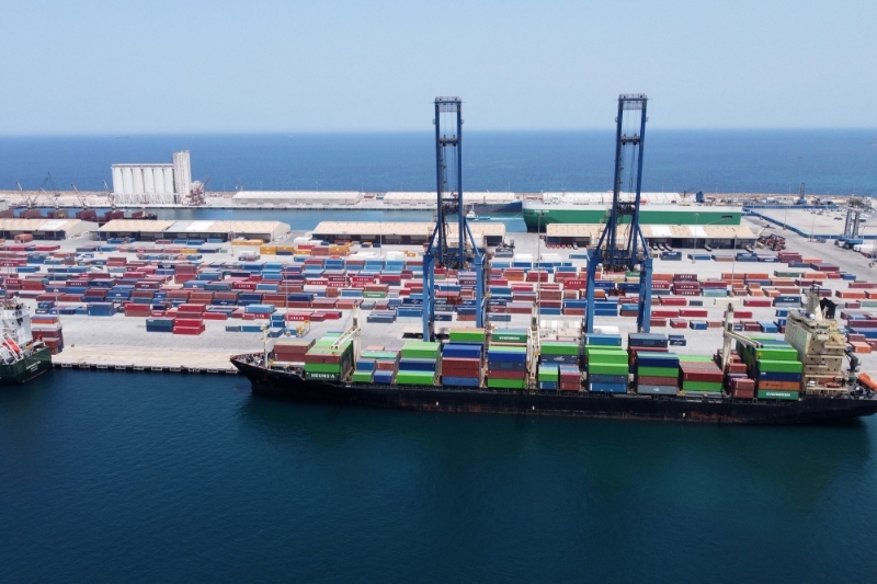 Le port à conteneurs de Misrata, en Libye.