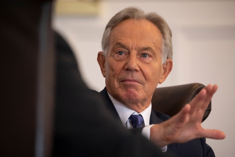L'ex-premier ministre britannique, Tony Blair, le 6 septembre 2021 à Londres.
