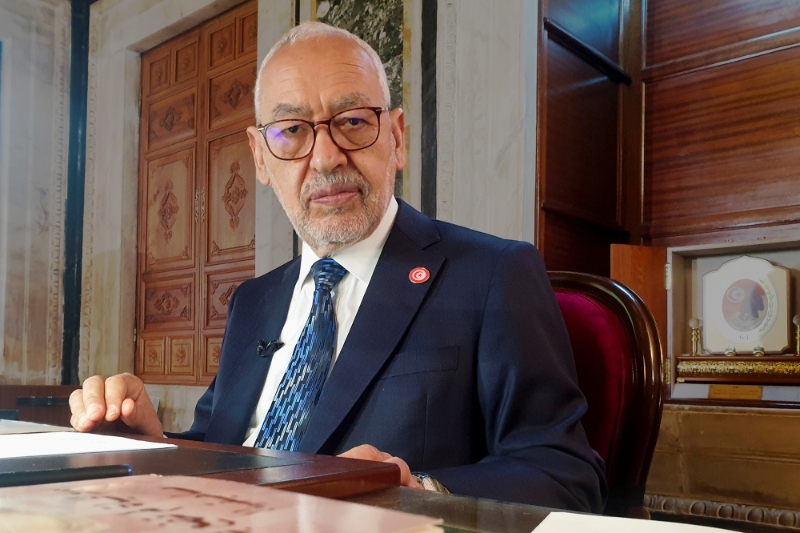 Rached Ghannouchi, président de l'Assemblée des représentants du peuple (ARP) depuis 2019.