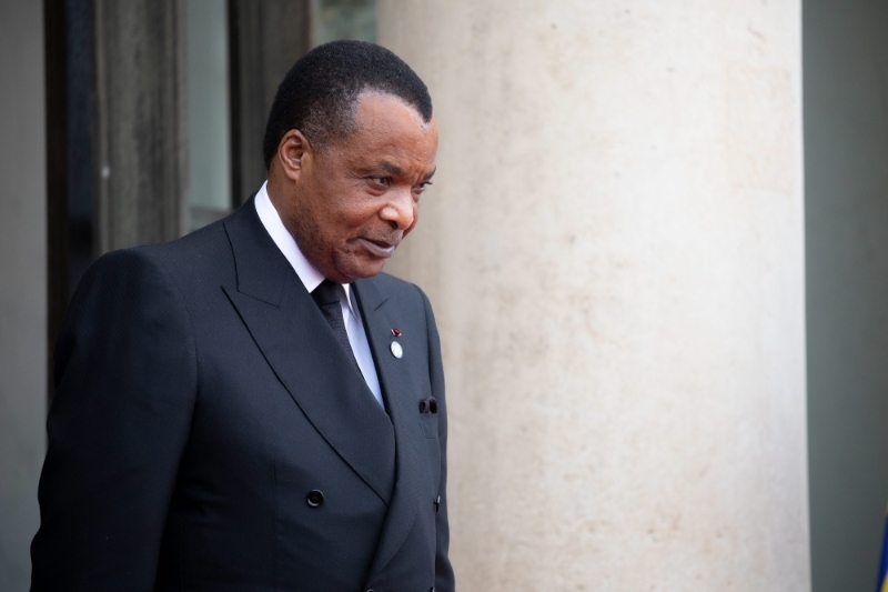 Le président congolais Denis Sassou Nguesso, qui préside la Grande Loge du Congo.