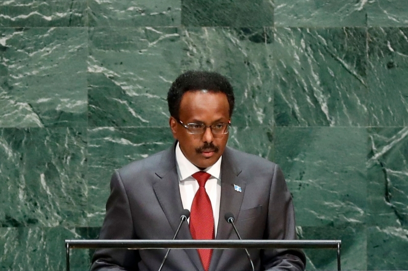 Le président somalien Mohamed Abdullahi Mohamed dit "Farmajo".