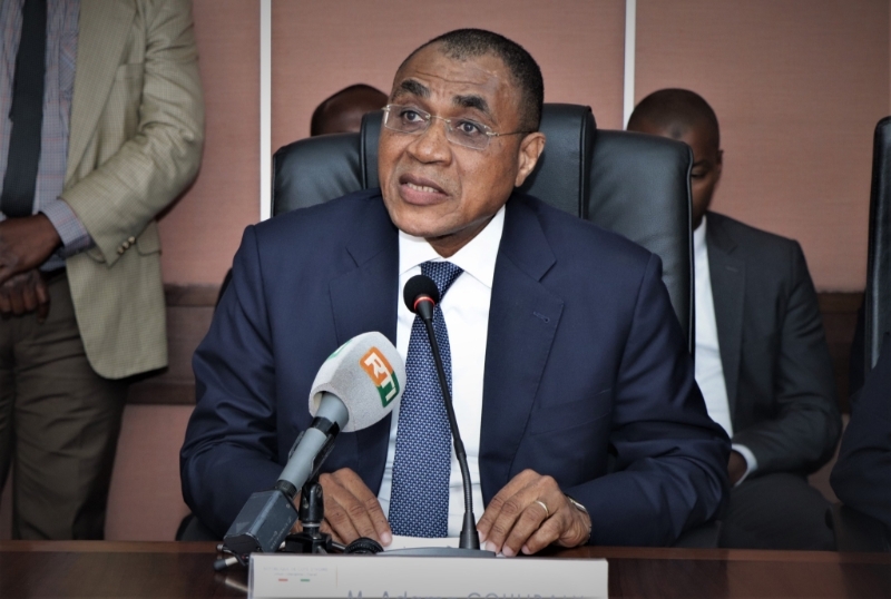 Le ministre de l'économie et des finances Adama Coulibaly.