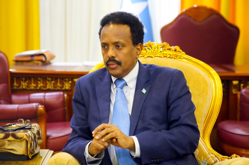 Le président sortant de Somalie Mohamed Abdullahi Mohamed, dit Farmajo.