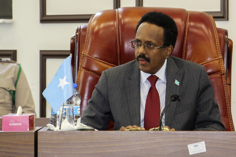 Le président somalien Mohamed Abdullahi Mohamed, dit "Farmajo".