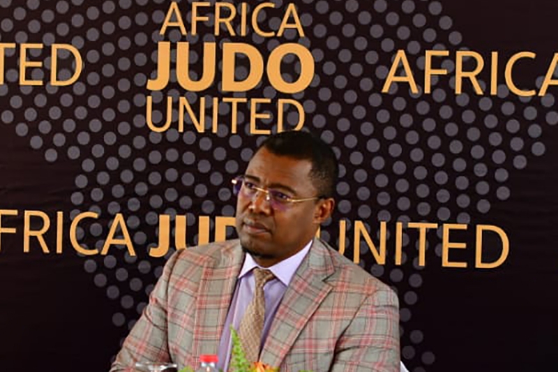 Le député malgache Siteny Randrianasoloniaiko, président de l'Union africaine de judo.