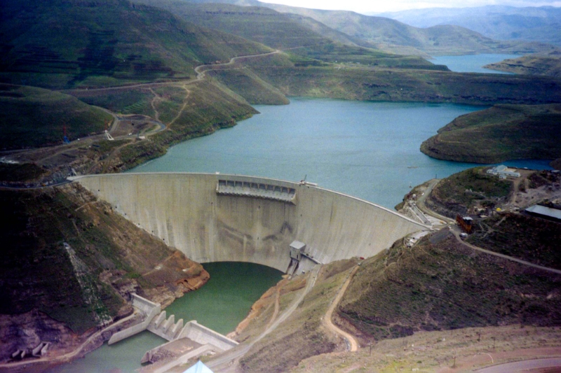 Le barrage de Katse, au Lesotho.