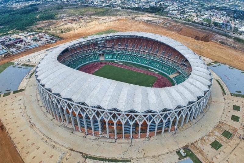 Le stade d'Ebimpé, en Côte d'Ivoire.
