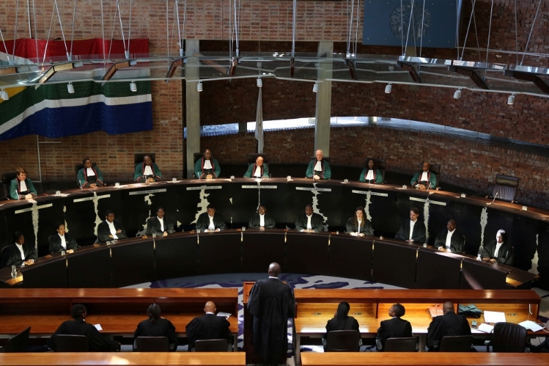 La Cour constitutionnelle sud-africaine en session, le 22 juin 2017.