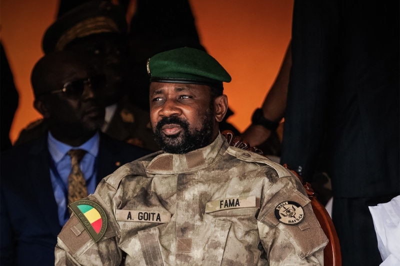 Le colonel Assimi Goïta, président de la transition malienne, à Bamako, le 22 septembre 2022.