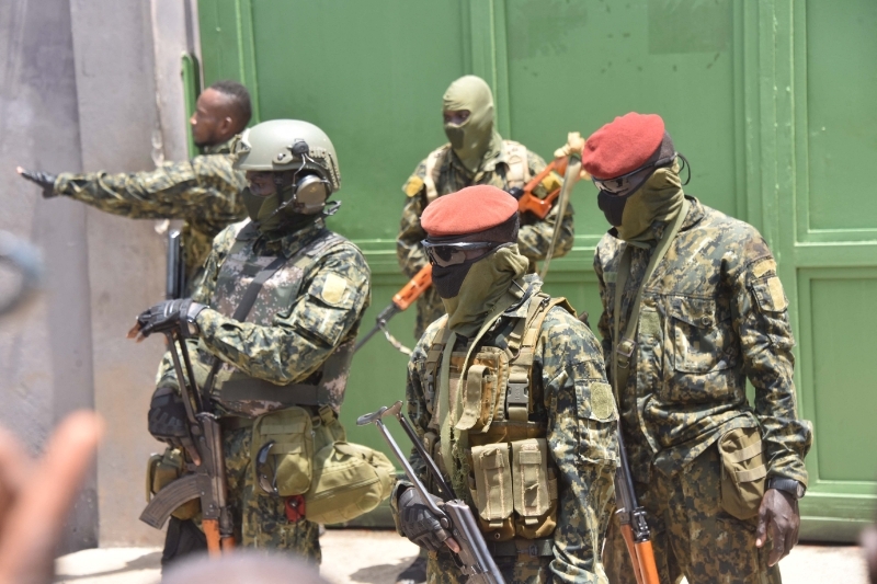 Des membres des forces spéciales guinéennes.