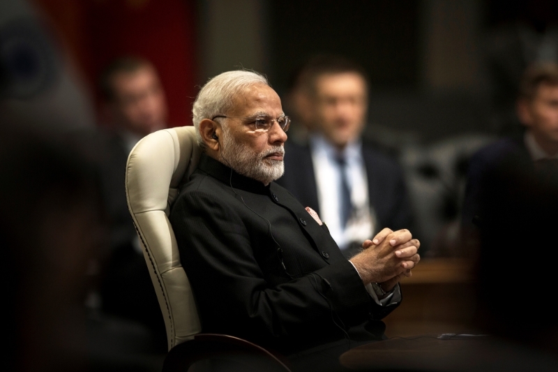 Le premier ministre indien Narendra Modi pendant le sommet des Brics, à Johannesburg, le 26 juillet 2018.