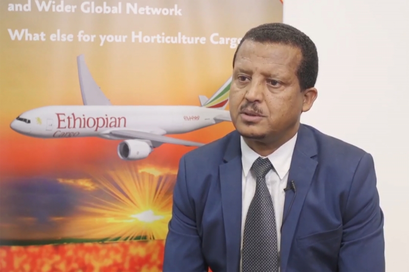 Fitsum Abadi, responsable du département cargo d'Ethiopian Airlines.