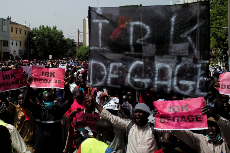 La manifestation du 19 juin à Bamako.