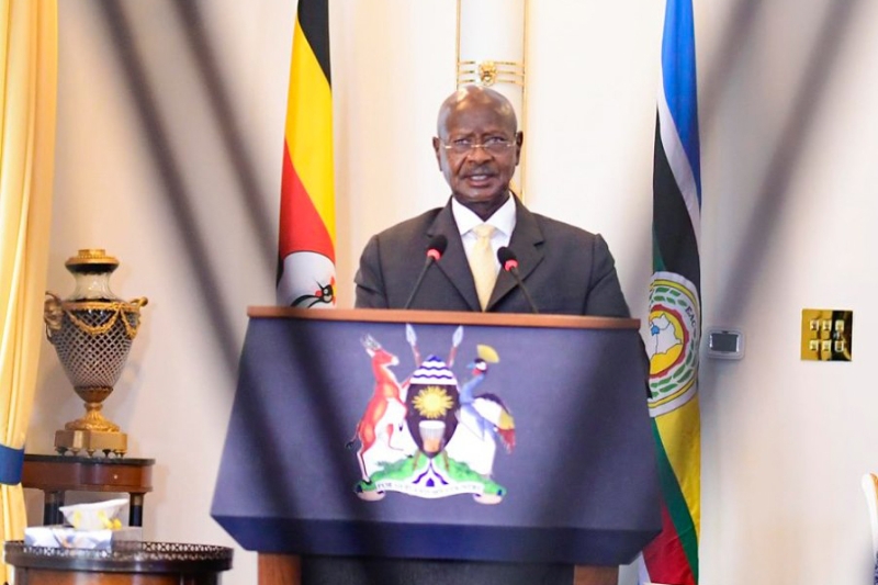 Le président Yoweri Museveni lors de son discours à la nation le 4 juin.