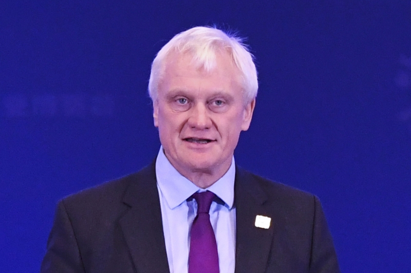 Le ministre britannique des exportations Graham Stuart.