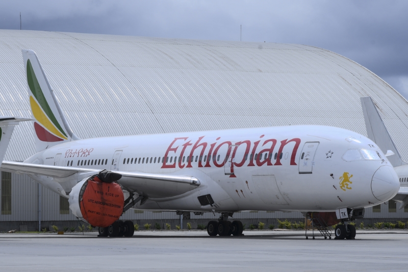 Un Boeing 787-8 d'Ethiopan Airlines.
