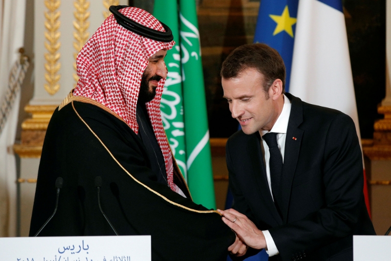 Conseillé par l'agence Havas, le prince héritier d'Arabie Saoudite Mohamed bin Salman était en visite à Paris du 8 au 10 avril 2018