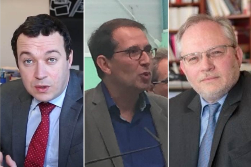 Raphaël Cognet, Jean-Luc Santini et François Gerber sont candidats à la mairie de Mantes-la-Jolie.